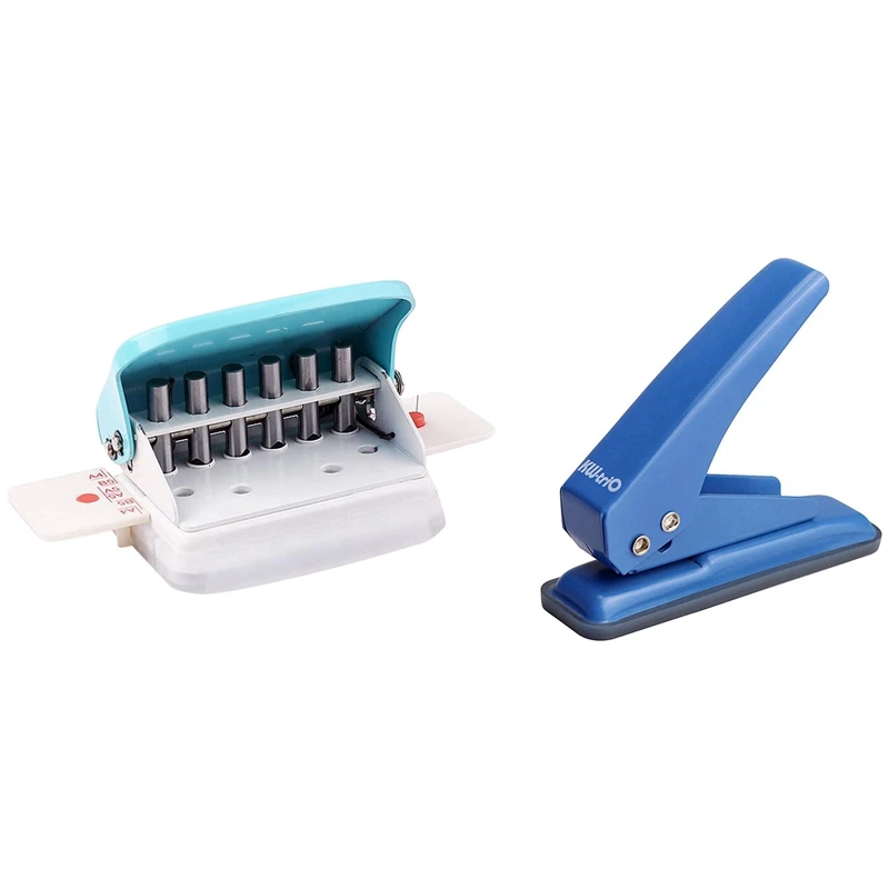 KW-TRIO 1 Pcs 99H9 A4(30 Holes) B5(26 Holes) A5(20 Holes)DIY Hole Puncher & 1 Pcs Single Hole Punch 
KW-TRIO 1 Pcs 99H9 A4(30 Holes) B5(26 Holes) A5(20 Holes)DIY Hole Puncher & 1 Pcs Single Hole Punch