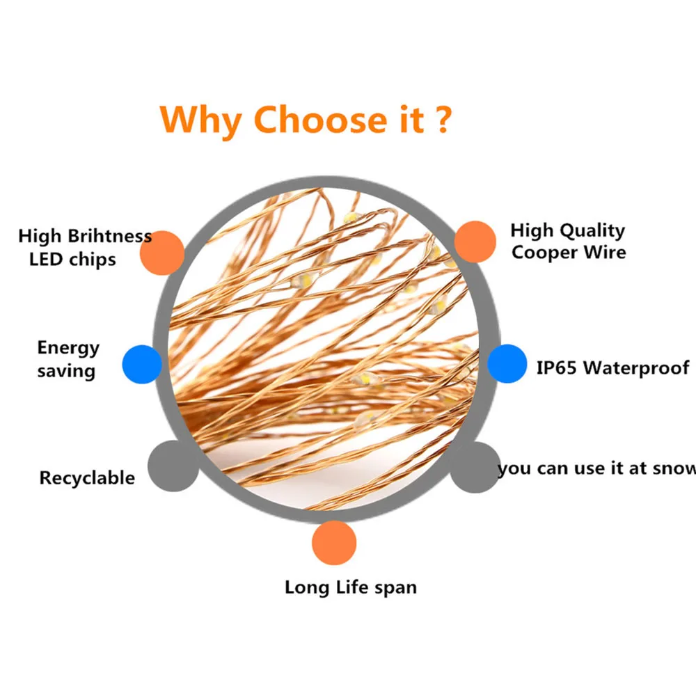 Waterproof Copper Wire LED String Light 2M 20Led Battery Fairy String Lights Lamp Decoration for Holiday Wedding Party
Waterproof Copper Wire LED String Light 2M 20Led Battery Fairy String Lights Lamp Decoration for Holiday Wedding Party