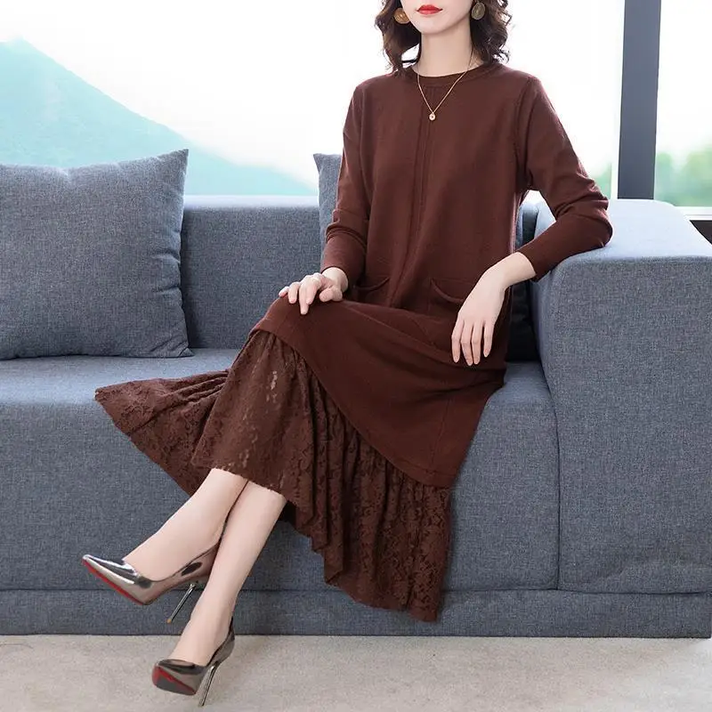 2021 Autumn Winter Casual Loose Print Knitted Sweater Dresses M-3XL Vintage Elegant Bodycon Mid Long Sweaters Y524
2021 Autumn Winter Casual Loose Print Knitted Sweater Dresses M-3XL Vintage Elegant Bodycon Mid Long Sweaters Y524