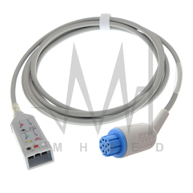 3-Lead ECG/EKG Trunk Cable For Datex-Ohmeda AS/3 CS/3 S/5 Cardiocap1 Light Monitor Satliteplus,4.7K Resistance OEM P/N: 545300 
3-Lead ECG/EKG Trunk Cable For Datex-Ohmeda AS/3 CS/3 S/5 Cardiocap1 Light Monitor Satliteplus,4.7K Resistance OEM P/N: 545300