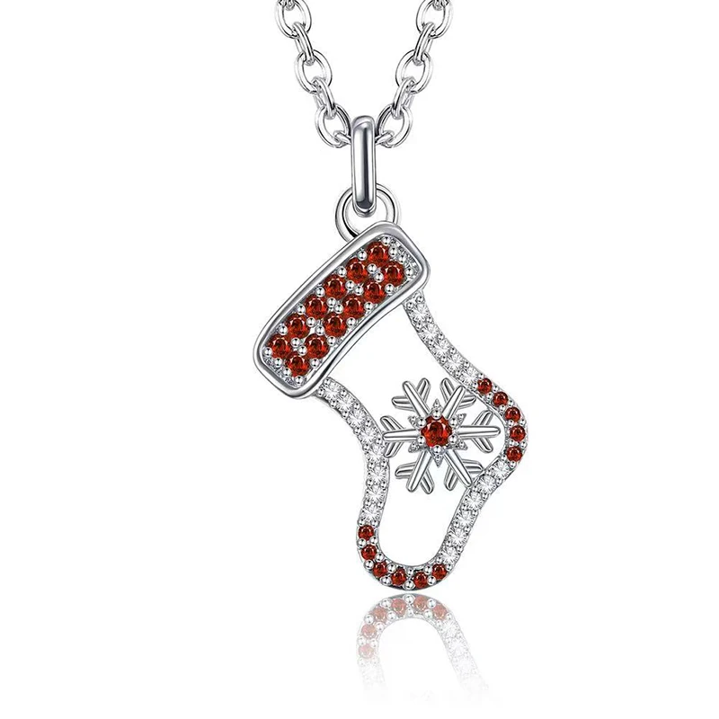 LY 2021 Fashion Christmas Jewelry Gift Socks High Quality Zircon Unique Design Necklace For Women Girl Children Festive Joy
LY 2021 Fashion Christmas Jewelry Gift Socks High Quality Zircon Unique Design Necklace For Women Girl Children Festive Joy