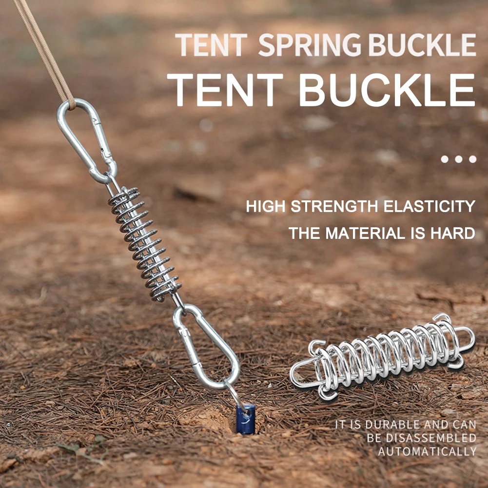 5pcs Stainless Steel Wind Rope Buckle Spring Hook Buckle Awning Fixed Hook for Camping Pro Fixed Hook Buckle Tarp Tent Accessory
5pcs Stainless Steel Wind Rope Buckle Spring Hook Buckle Awning Fixed Hook for Camping Pro Fixed Hook Buckle Tarp Tent Accessory