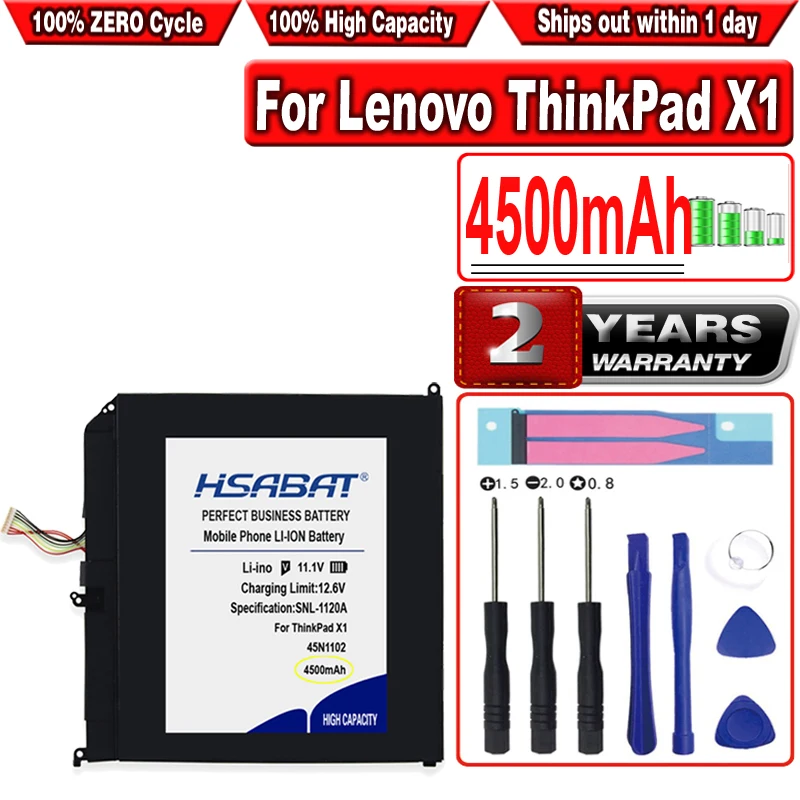 HSABAT 4500 мАч 45N1102 45N1103 Аккумулятор для ноутбука Lenovo ThinkPad X1 helix встроенный
HSABAT 4500 мАч 45N1102 45N1103 Аккумулятор для ноутбука Lenovo ThinkPad X1 helix встроенный