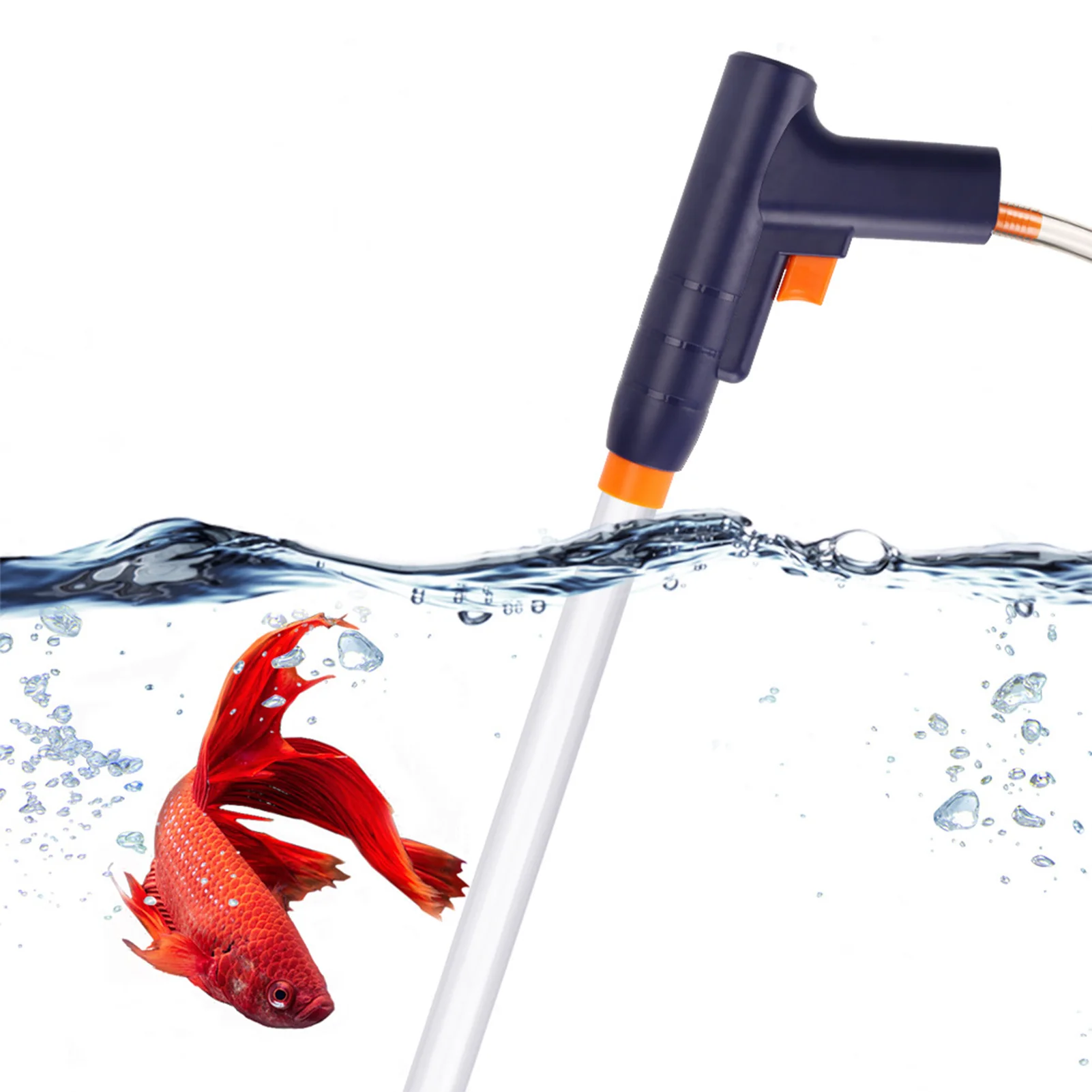Fish Tank Cleaner Aquarium Accessories Vacuum Gravel Sand Cleaning with Air-Pressing Button Adjustable Water Flow Controller
Fish Tank Cleaner Aquarium Accessories Vacuum Gravel Sand Cleaning with Air-Pressing Button Adjustable Water Flow Controller