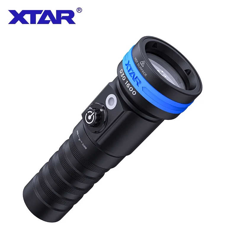 XTAR D30 1600 фонасветильник для дайвинга люмен Водонепроницаемый подводной съемки 100