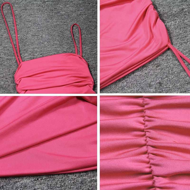 Sexy Spaghetti Strap Mini Dress Sleeveless Strapless Ruched Bodycon Summer Dresses Woman Elegant Party Dress Robe Clubwear 
Sexy Spaghetti Strap Mini Dress Sleeveless Strapless Ruched Bodycon Summer Dresses Woman Elegant Party Dress Robe Clubwear
