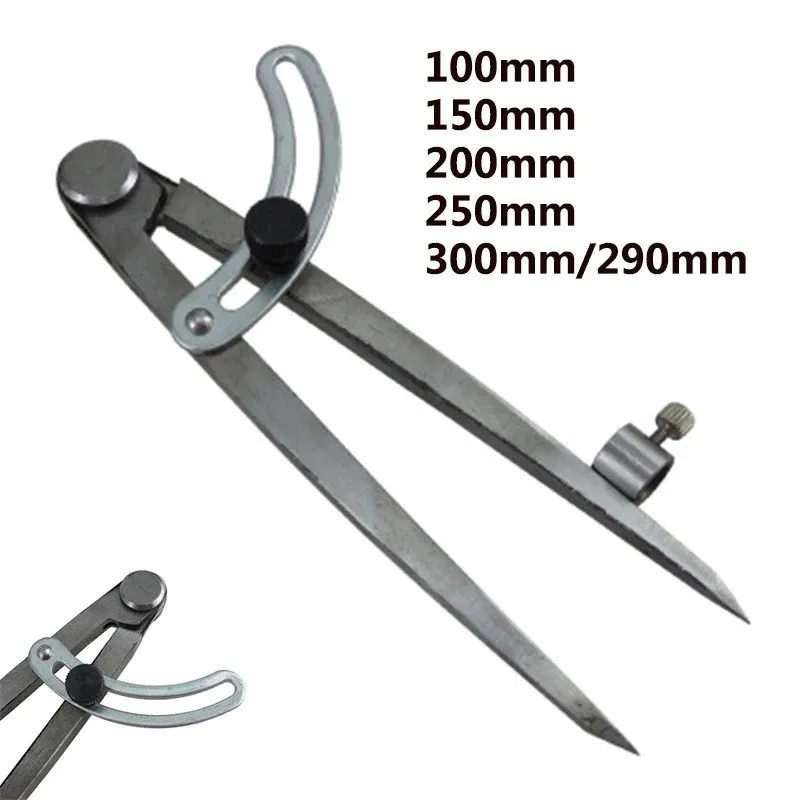 150/200/250/300mm Carbon Steel Wing Divider Compass Circle Maker Adjustable Scriber Lockable Carbon Steel Pencil Marking Tools
150/200/250/300mm Carbon Steel Wing Divider Compass Circle Maker Adjustable Scriber Lockable Carbon Steel Pencil Marking Tools