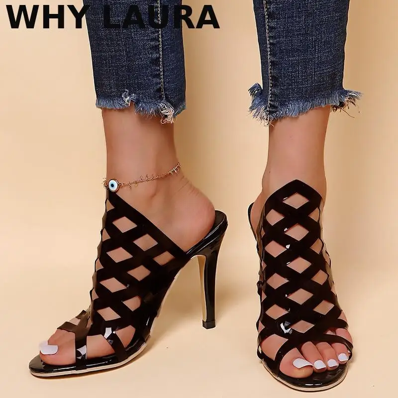 2021 Sparkly mesh women's sandal Summer fashion open toe fashion slippers Ultra high heel women's shoes plus size sliding 35-43
2021 Sparkly mesh women's sandal Summer fashion open toe fashion slippers Ultra high heel women's shoes plus size sliding 35-43