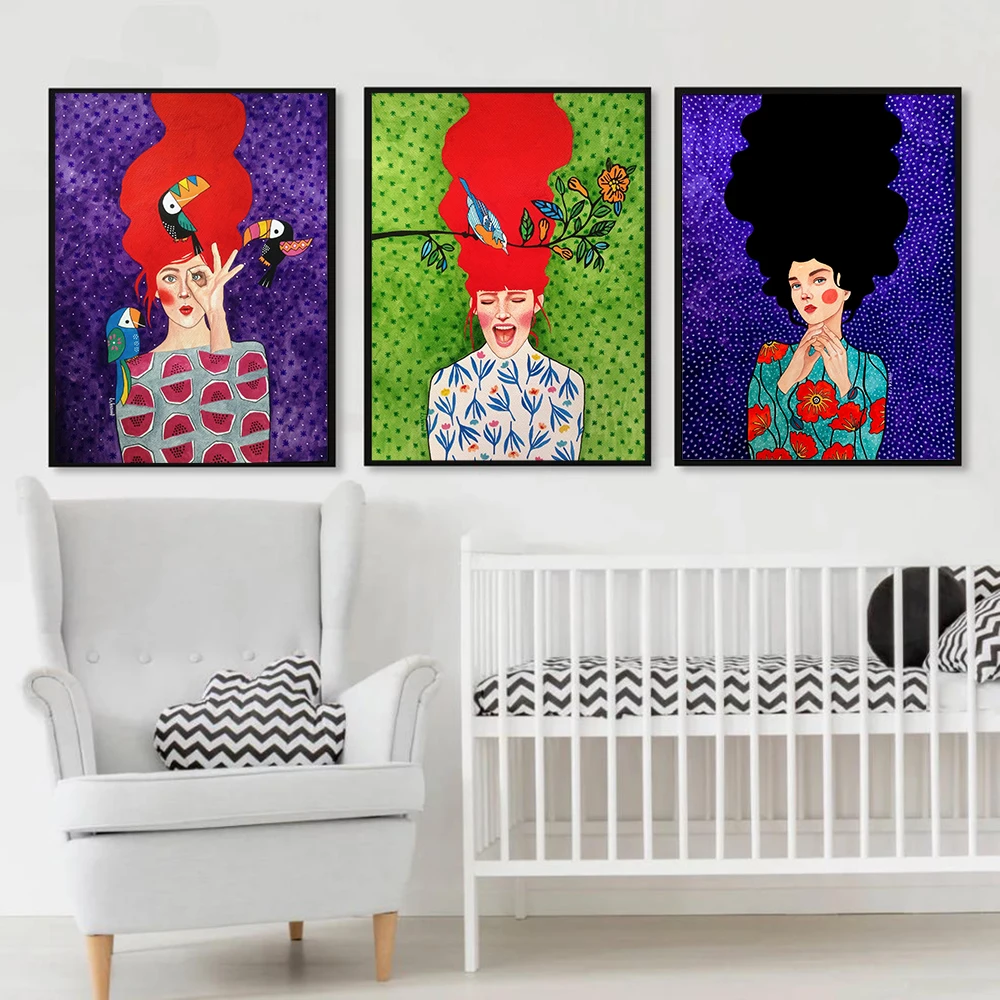 Abstract Colorful Girl Wall Art Print Canvas Painting Nordic Posters Flower Hair Pictures For Living Room Vintage Decor Cuadros
Abstract Colorful Girl Wall Art Print Canvas Painting Nordic Posters Flower Hair Pictures For Living Room Vintage Decor Cuadros