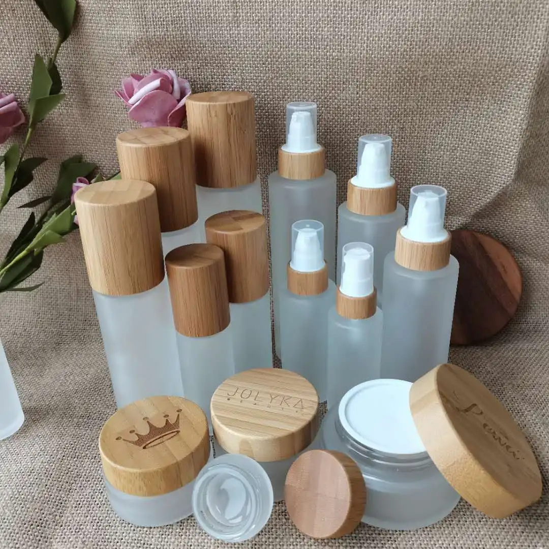 20ML-120ML Frosted Glass Spray Pump Bottles ECO-Friendly Bamboo Lid High-end Cosmetics Empty Containers Skin Care Dispenser Vial
20ML-120ML Frosted Glass Spray Pump Bottles ECO-Friendly Bamboo Lid High-end Cosmetics Empty Containers Skin Care Dispenser Vial
