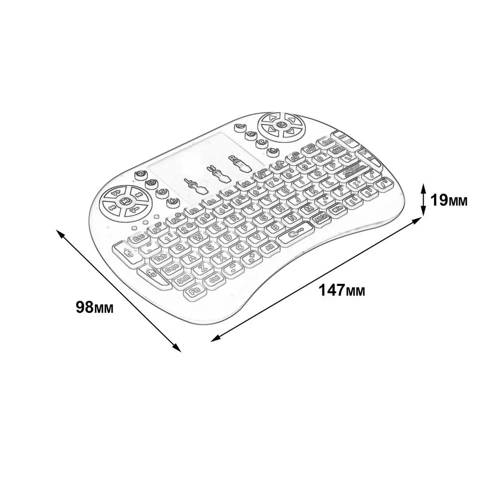 Wireless Keyboard for Android TV Box PC laptop 92 Keys DPI Wireless Keyboard Backlight with Touchpad Mouse adjustable 2.4GHz
Wireless Keyboard for Android TV Box PC laptop 92 Keys DPI Wireless Keyboard Backlight with Touchpad Mouse adjustable 2.4GHz