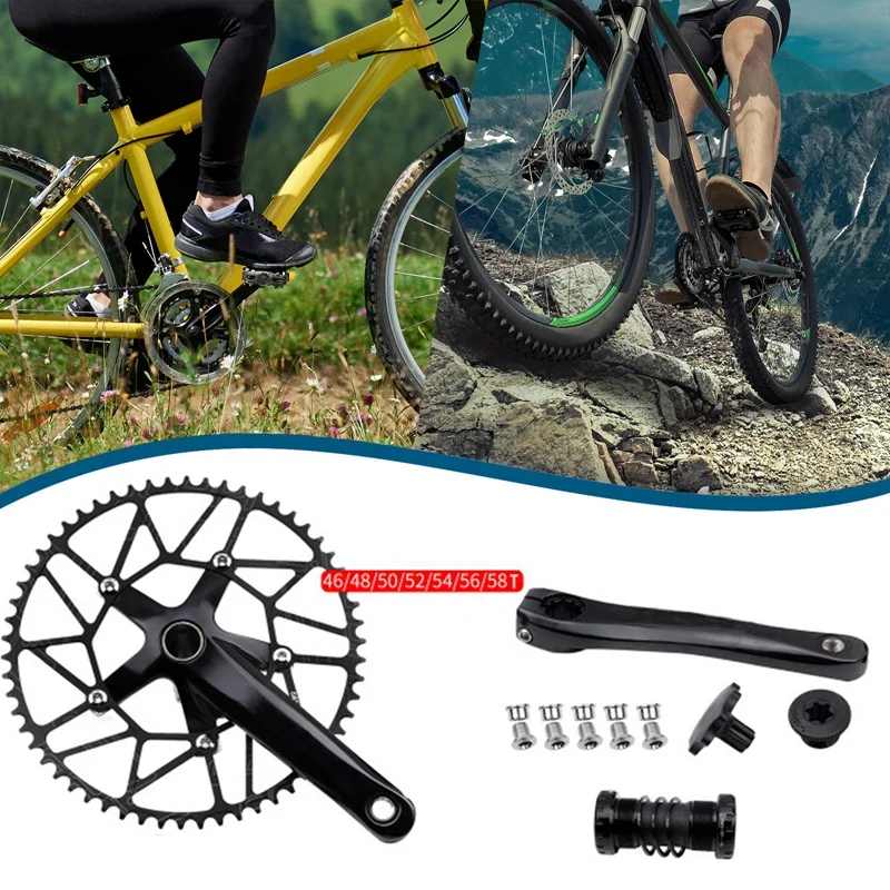 #46/48/50/52/54 Folding Bike Integrated Crank Sprocket (LP Hollow Crank Black+bottom Bracket+positive And Negative Teeth Black)
#46/48/50/52/54 Folding Bike Integrated Crank Sprocket (LP Hollow Crank Black+bottom Bracket+positive And Negative Teeth Black)