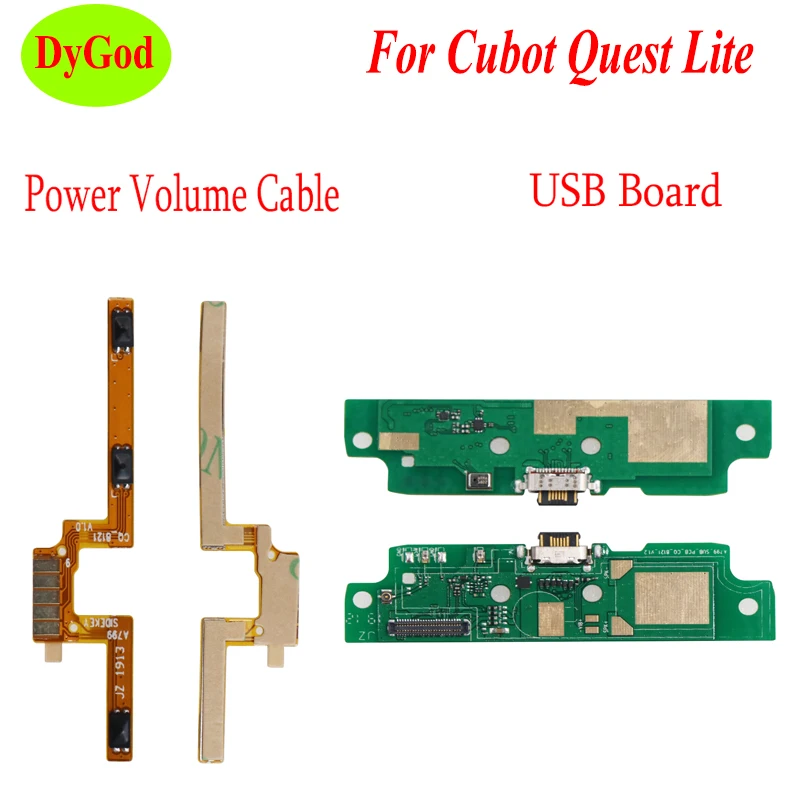 USB плата для Cubot Quest Lite шлейф с портом зарядки разъем включение/выключение питания
