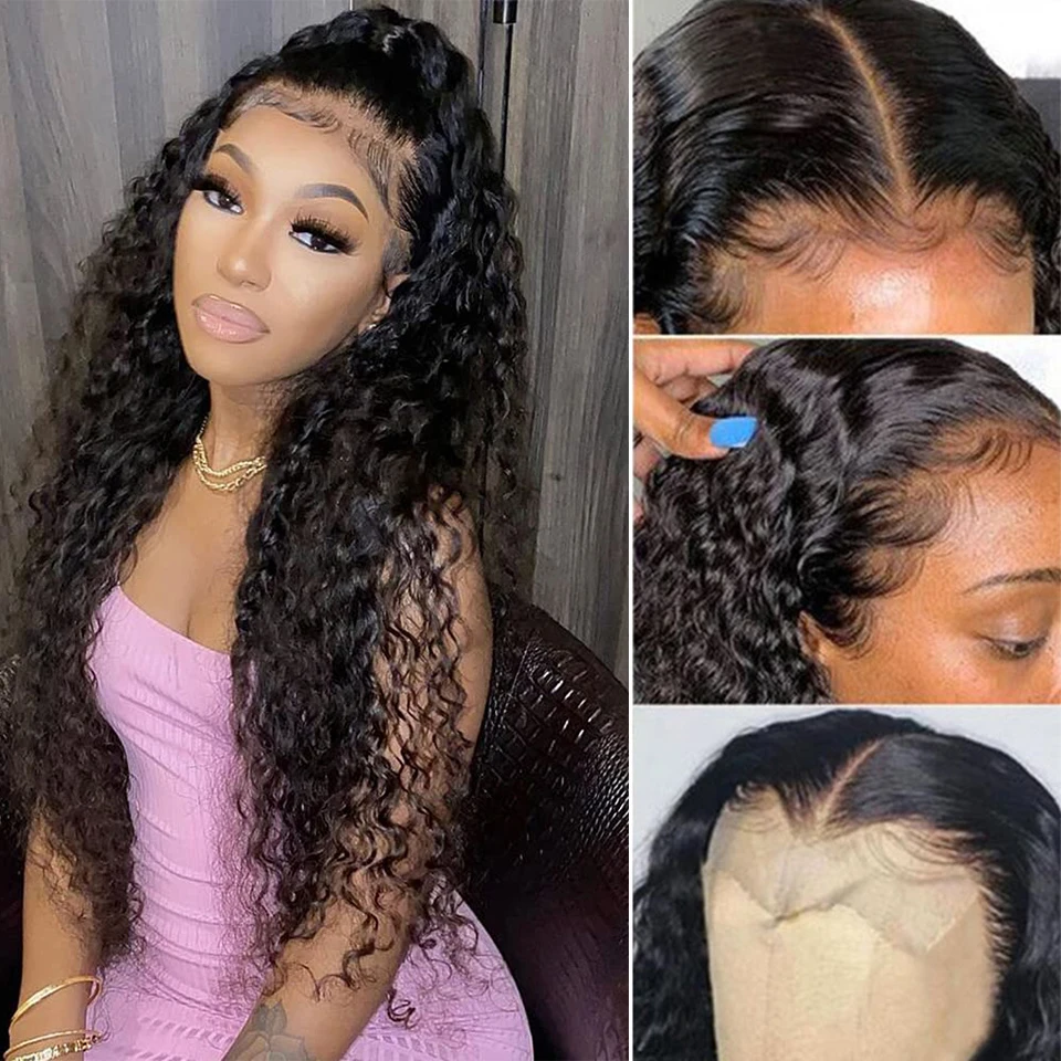 Brazilian Deep Wave Lace Frontal Wig Transparent Lace Front Human Hair Wigs For Women Pre Plucked Lace Closure Wig remy hair
Brazilian Deep Wave Lace Frontal Wig Transparent Lace Front Human Hair Wigs For Women Pre Plucked Lace Closure Wig remy hair