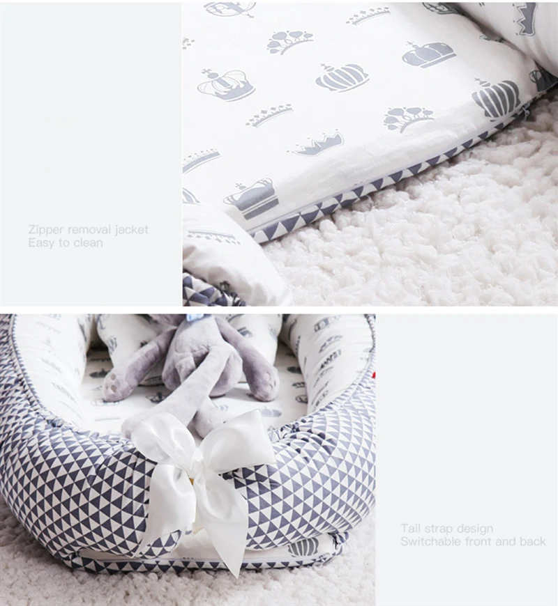 Portable Newborn Baby Nest Bed Set With Pillow Baby's Cradle Cushion Newborn Travel Bed Crib Baby For Bed Infant Outdoor Nest
Portable Newborn Baby Nest Bed Set With Pillow Baby's Cradle Cushion Newborn Travel Bed Crib Baby For Bed Infant Outdoor Nest