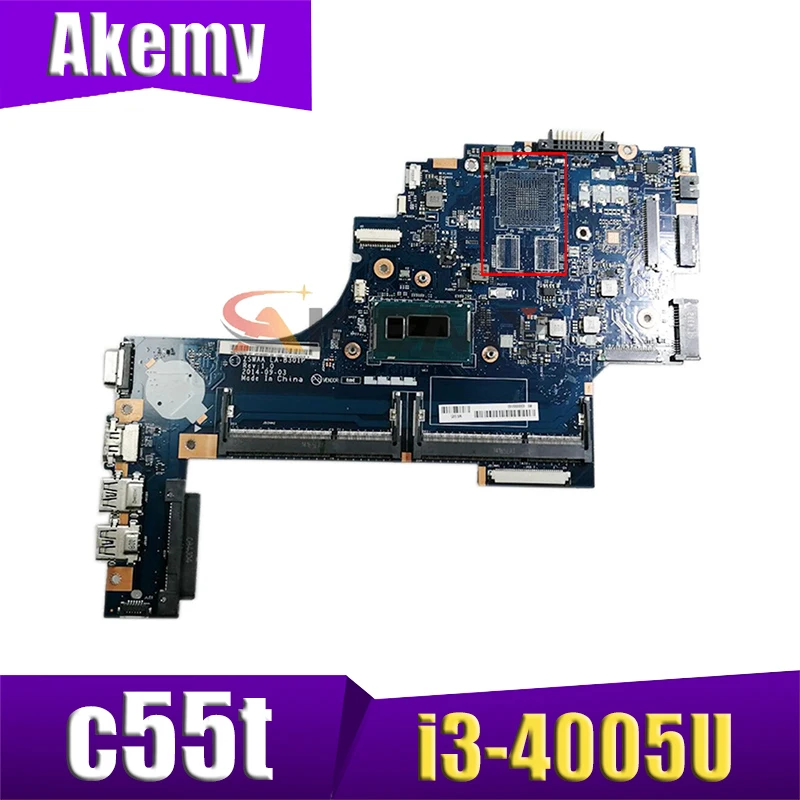 Akemy ноутбук материнская плата для ноутбука Toshiba Satellite c55t C55t-B5109 Intel i3-4005U материнская плата K000889110
Akemy ноутбук материнская плата для ноутбука Toshiba Satellite c55t C55t-B5109 Intel i3-4005U материнская плата K000889110