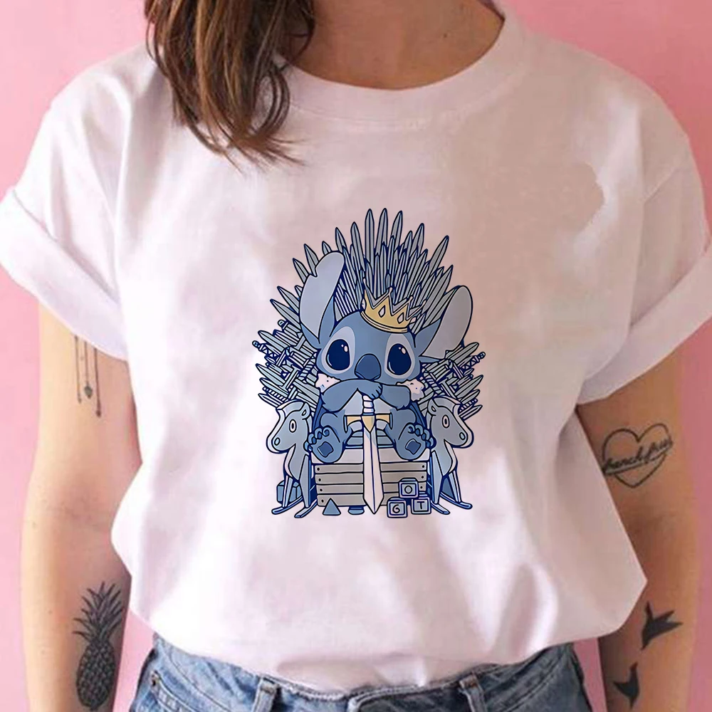 Stitch Throne Print T-shirts Disney Cute Harajuku Exquisite Short Sleeve Women Harajuku Clothes Top Loose Ulzzang T Shirt Hip Ho
Stitch Throne Print T-shirts Disney Cute Harajuku Exquisite Short Sleeve Women Harajuku Clothes Top Loose Ulzzang T Shirt Hip Ho