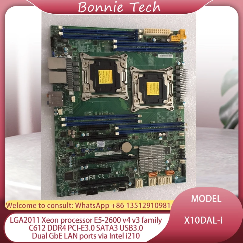 X10DAL-i для материнской платы супермикро-сервера LGA2011 Xeon, процессор E5-2600 v4 v3 семейство C612 DDR4 PCI-E3.0 SATA3 USB3.0
X10DAL-i для материнской платы супермикро-сервера LGA2011 Xeon, процессор E5-2600 v4 v3 семейство C612 DDR4 PCI-E3.0 SATA3 USB3.0