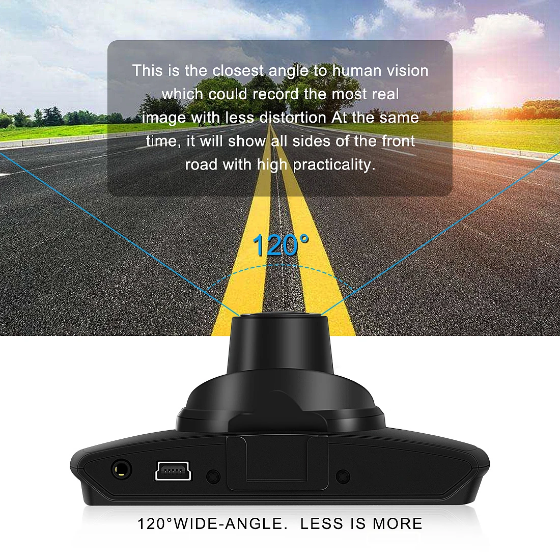 Автомобильный видеорегистратор FHD 1080P регистратор с углом 120 градусов ночным