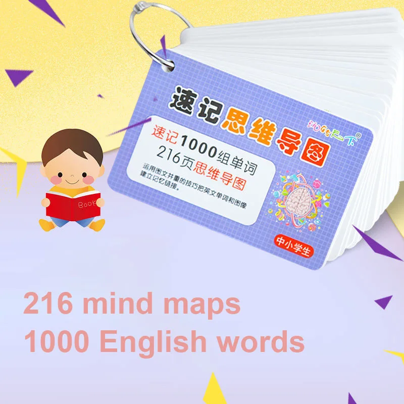 Preschool Literacy Card 216 pages Bilingual Literacy Card 1000 groups of words Memory Cognitive Card for 0-8 Years Old Children
Preschool Literacy Card 216 pages Bilingual Literacy Card 1000 groups of words Memory Cognitive Card for 0-8 Years Old Children