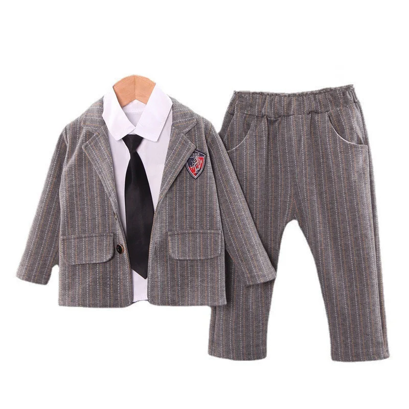 New Spring Baby Gentleman Clothes Children Boys Suit Shirt Pants 3Pcs/Set Autumn Kids Striped Tracksuits Toddler Casual Costume
New Spring Baby Gentleman Clothes Children Boys Suit Shirt Pants 3Pcs/Set Autumn Kids Striped Tracksuits Toddler Casual Costume