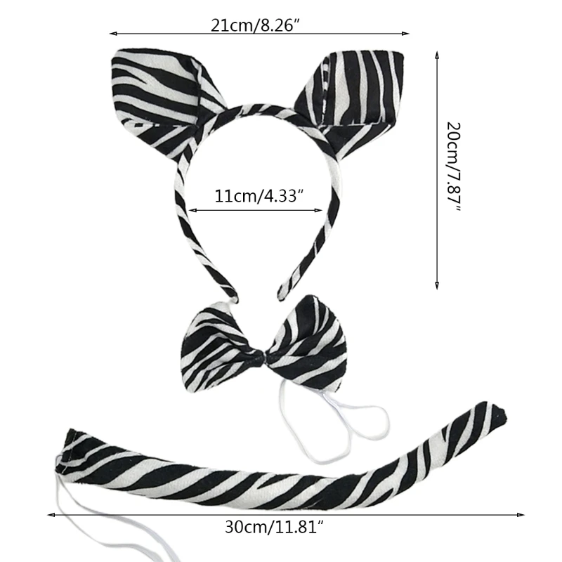 066C Adult Kids Animal Ear Headband Tie Tail Bow Set Cosplay Halloween Costume Unisex
066C Adult Kids Animal Ear Headband Tie Tail Bow Set Cosplay Halloween Costume Unisex