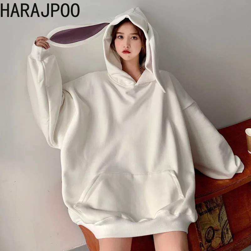 Harajpoo Women Sweatshirts Sweater Autumn New Korean Style Loose Lazy Sweet Rabbit Ears Hoodie Plus All Match Long Sleeve Tops
Harajpoo Women Sweatshirts Sweater Autumn New Korean Style Loose Lazy Sweet Rabbit Ears Hoodie Plus All Match Long Sleeve Tops