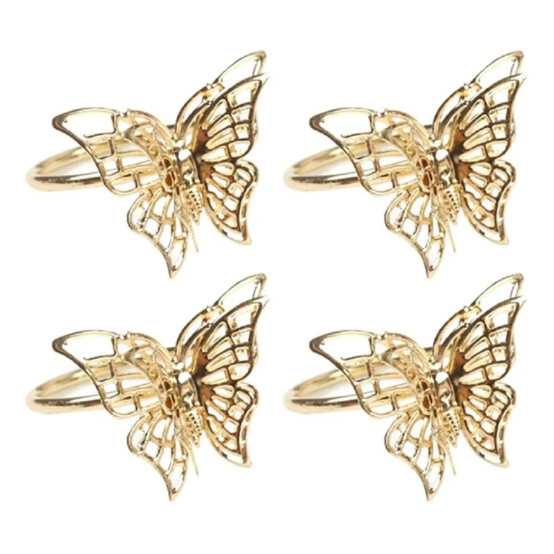 Napkin Rings Gold Butterfly Napkin Rings Napkin Holders for Wedding Banquet Dinner Decor Favor Tabletop Adornment Holder 4pcs
Napkin Rings Gold Butterfly Napkin Rings Napkin Holders for Wedding Banquet Dinner Decor Favor Tabletop Adornment Holder 4pcs