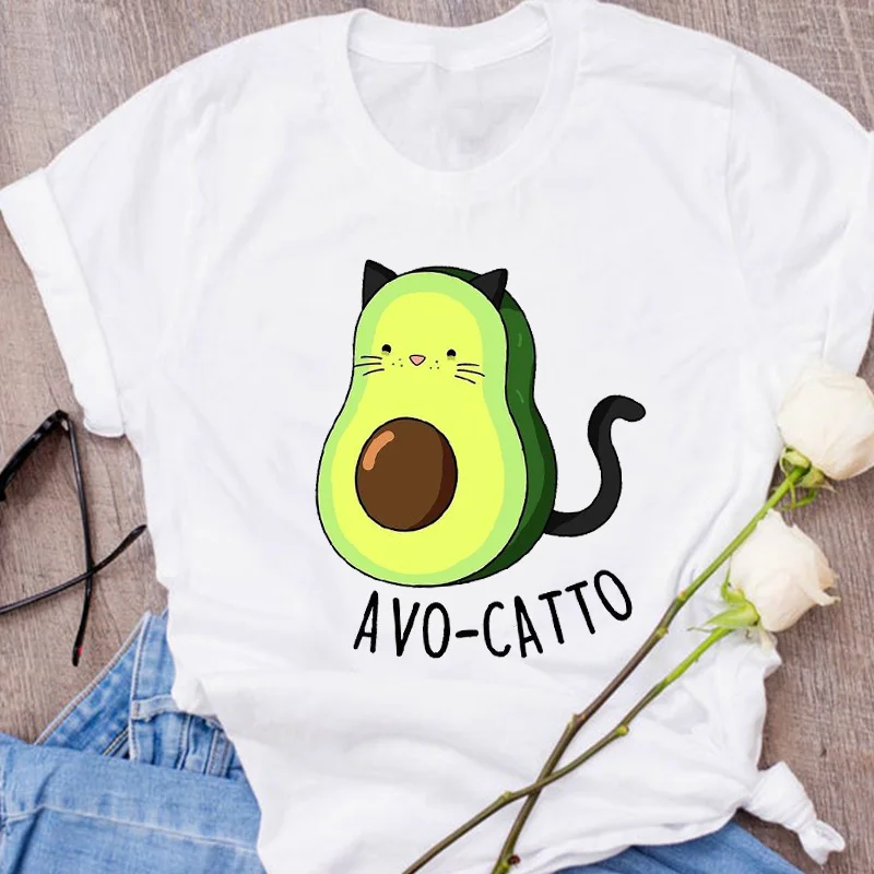 Women Graphic Avocado Cat Printing Cartoon Fruit Clothes Floral Lady Clothing Female Tees Print Tops T Shirt Womens T-Shirt
Women Graphic Avocado Cat Printing Cartoon Fruit Clothes Floral Lady Clothing Female Tees Print Tops T Shirt Womens T-Shirt