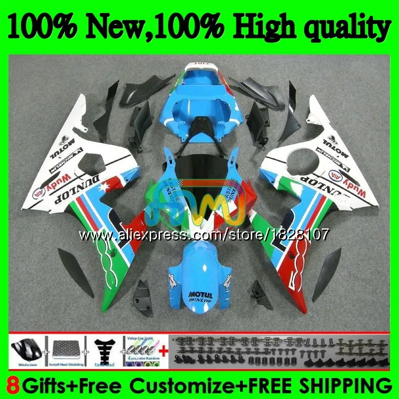 Body For YAMAHA YZF Green blue hot R6 S R6S 06-09 YZFR6S 06 07 08 09 52BS.44 YZF600 YZF-600 YZF-R6S 2006 2007 2008 2009 Fairings
Body For YAMAHA YZF Green blue hot R6 S R6S 06-09 YZFR6S 06 07 08 09 52BS.44 YZF600 YZF-600 YZF-R6S 2006 2007 2008 2009 Fairings