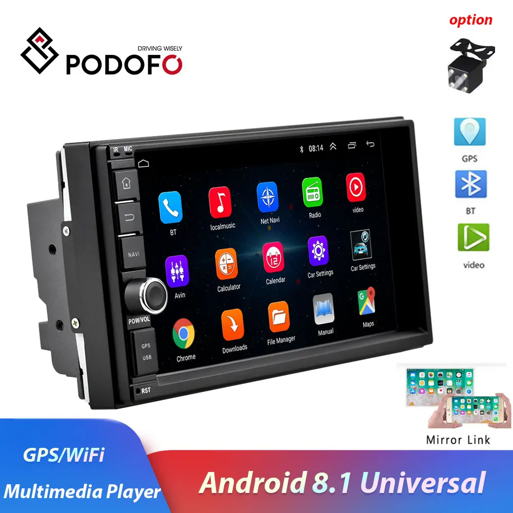 Podofo 2 din Android Car Radio WIFI GPS Car Multimedia Player 2 DIN Radio for VW Volkswagen Nissan Toyota Kia Hyundai autoradio
Podofo 2 din Android Car Radio WIFI GPS Car Multimedia Player 2 DIN Radio for VW Volkswagen Nissan Toyota Kia Hyundai autoradio