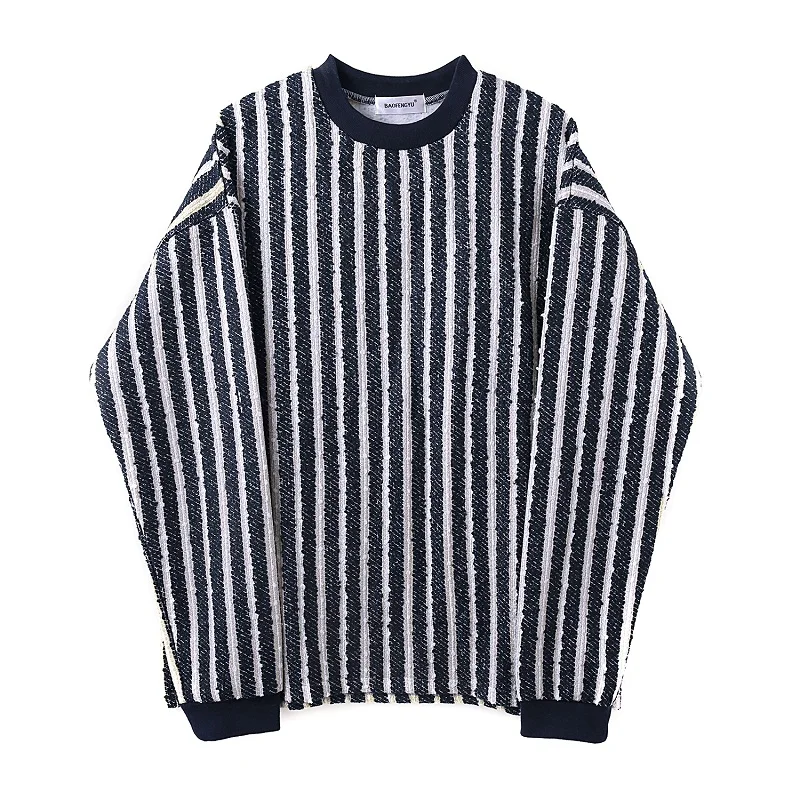 New Men Stripe Casual Long Sleeve Pullover Hoodie Male Streetwear Vintage Fashion Loose Sweatshirt
New Men Stripe Casual Long Sleeve Pullover Hoodie Male Streetwear Vintage Fashion Loose Sweatshirt