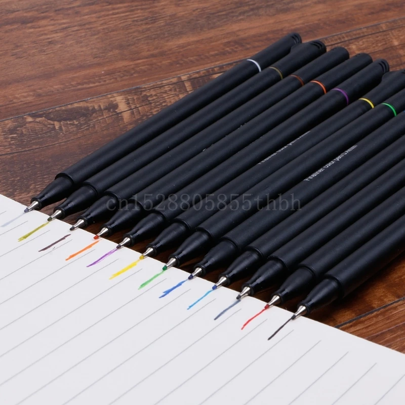 Набор маркеров Fineliner 0 4 мм 12 / 24 цвета | Канцтовары для офиса и дома