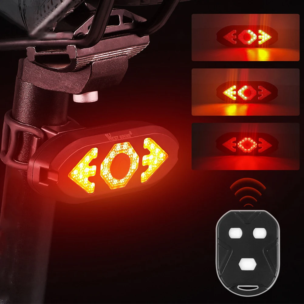 5 Modes Bike Turn Signals Taillight With Remote Control Mountain Bike Tail Light With Horn Rechargeable Waterproof Cycling Light
5 Modes Bike Turn Signals Taillight With Remote Control Mountain Bike Tail Light With Horn Rechargeable Waterproof Cycling Light