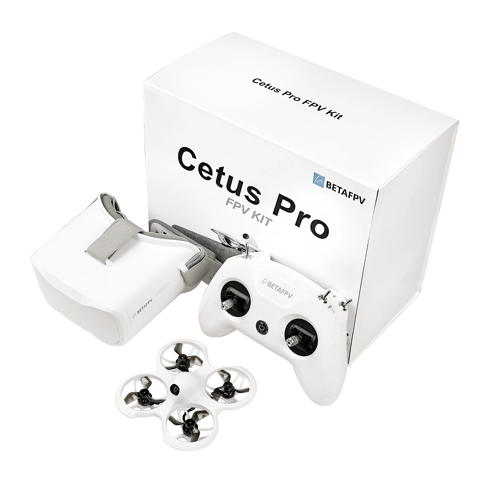BETAFPV Cetus / Cetus Pro FPV Kit Brushless/Brush Motors VR02 Goggles Literadio2 SE Transmitter BT2.0 450mah 1S Battery
BETAFPV Cetus / Cetus Pro FPV Kit Brushless/Brush Motors VR02 Goggles Literadio2 SE Transmitter BT2.0 450mah 1S Battery