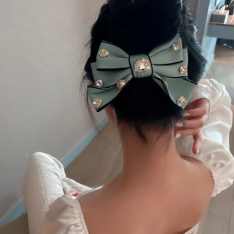 Sweet Korean Fashion Spring Clip Big Bowknot Hair Clips Satin Two Layer Hairpin Girl Hair Accessories for Women Bowknot Hairpins
Sweet Korean Fashion Spring Clip Big Bowknot Hair Clips Satin Two Layer Hairpin Girl Hair Accessories for Women Bowknot Hairpins