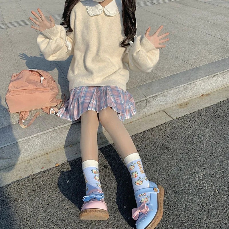 2020 New Sweet College Style Japanese Cute Butterfly Lace Sweater Women Loose Women Sweater Knitting Pullovers Sleeve Sweaters
2020 New Sweet College Style Japanese Cute Butterfly Lace Sweater Women Loose Women Sweater Knitting Pullovers Sleeve Sweaters