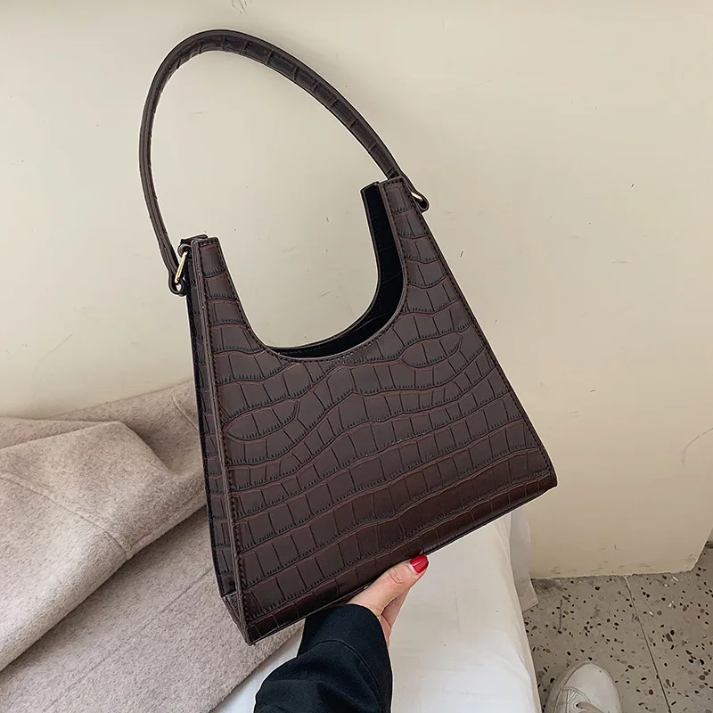 Texture Bag Woman Bags 2019 Stone Grain Temperament Hand Bill Of Lading Support Special Pu Leather Luxury Designer Handbags | Багаж и