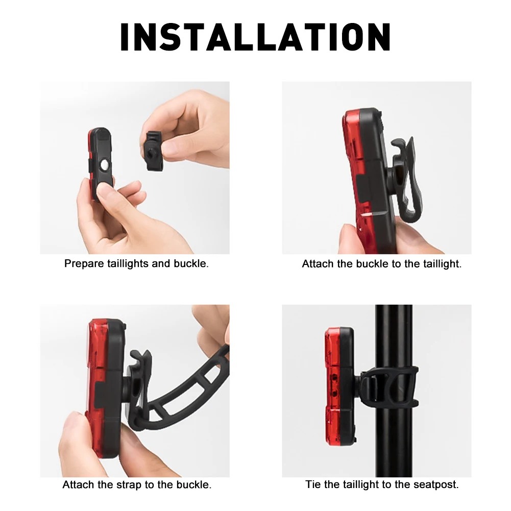 Bike Taillight USB Rechargeable LED Safety Light 4 Lighting Modes Bright LED Bicycle Light Bike Lights Bike Accessories
Bike Taillight USB Rechargeable LED Safety Light 4 Lighting Modes Bright LED Bicycle Light Bike Lights Bike Accessories