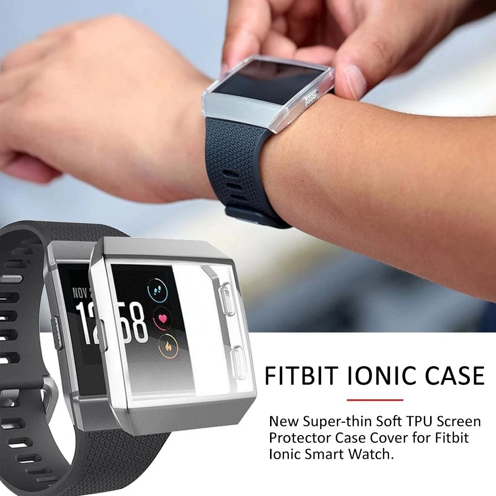 High Quality Silicone Frame Skin Cover Case For Fitbit Ionic TPU Protective Shell Smart Watch Screen Protector Anti-Scratch Fram
High Quality Silicone Frame Skin Cover Case For Fitbit Ionic TPU Protective Shell Smart Watch Screen Protector Anti-Scratch Fram
