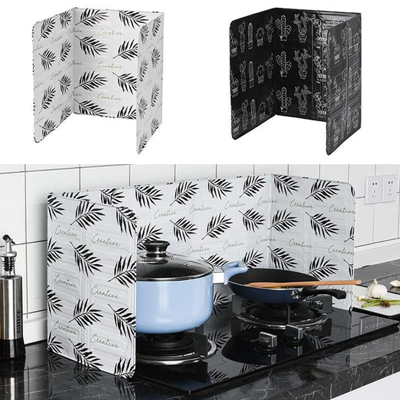 Home Kitchen Stove Foil Plate Prevent Oil Splash Cooking Hot Baffle Tool Aluminum foil Guard | Дом и сад