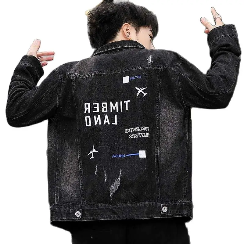 Men's Jackets Spring 2021spring Autumn New Korean Clothes Embroidered Students Handsome Casual Cowboy Teenagers Denim Jacket
Men's Jackets Spring 2021spring Autumn New Korean Clothes Embroidered Students Handsome Casual Cowboy Teenagers Denim Jacket