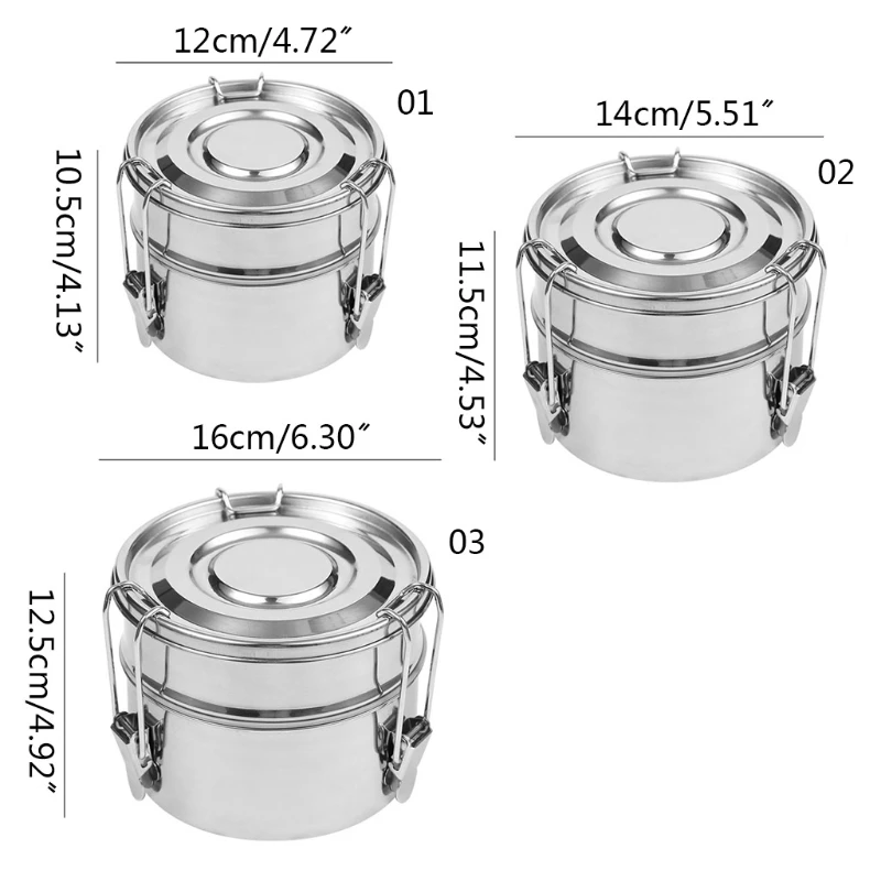W3JC Round Double Layer Insulated Lunch Box Stainless Steel Heat Preservation Storage Food Container Portable Insulation Food
W3JC Round Double Layer Insulated Lunch Box Stainless Steel Heat Preservation Storage Food Container Portable Insulation Food