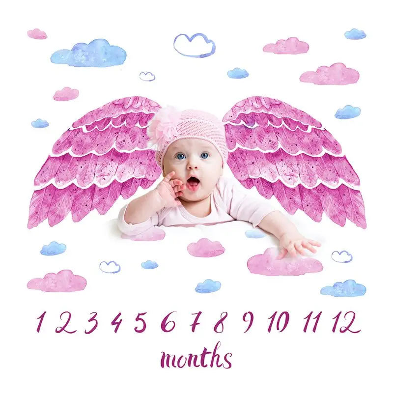 Infants Newborn Monthly Growth Photography Blankets Baby Milestone Purple Wings Blanket Background Props baby wrap
Infants Newborn Monthly Growth Photography Blankets Baby Milestone Purple Wings Blanket Background Props baby wrap