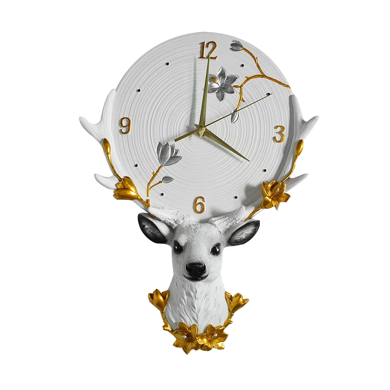 Clock Wall Animal European Lucky Deer Head Mute Wall Clock Living Room Wall Decoration Wall Clock Home Decore Horloge Mural
Clock Wall Animal European Lucky Deer Head Mute Wall Clock Living Room Wall Decoration Wall Clock Home Decore Horloge Mural