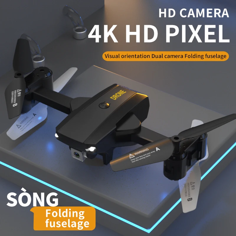 R10 Black Mini Drone Aerial Photography 6 Channel Folding Quadcopter With Camera 4K Optical Flow Remote Control Helicopter Toy
R10 Black Mini Drone Aerial Photography 6 Channel Folding Quadcopter With Camera 4K Optical Flow Remote Control Helicopter Toy