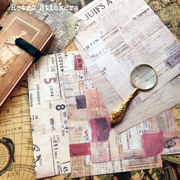 5Pcs A5 Vintage Label Ticket Sticker DIY Craft Scrapbooking Album Junk Journal Planner Decorative Stickers
5Pcs A5 Vintage Label Ticket Sticker DIY Craft Scrapbooking Album Junk Journal Planner Decorative Stickers