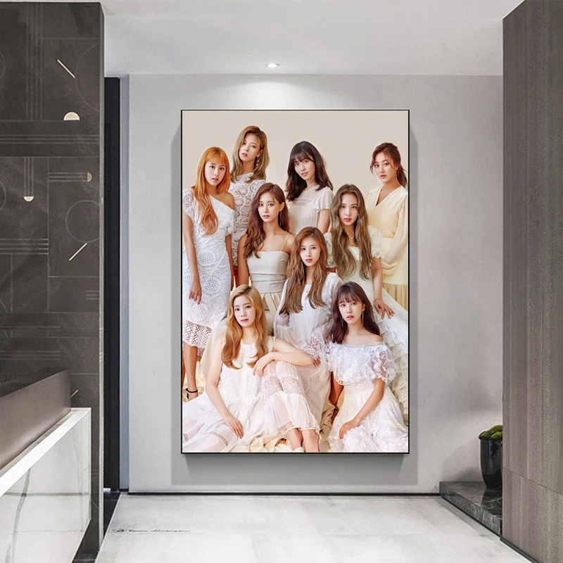 Twice Kpop Posters and Prints Singers Modern Canvas Painting Wall Art Pictures for Living Room Bedroom Home Decoration
Twice Kpop Posters and Prints Singers Modern Canvas Painting Wall Art Pictures for Living Room Bedroom Home Decoration