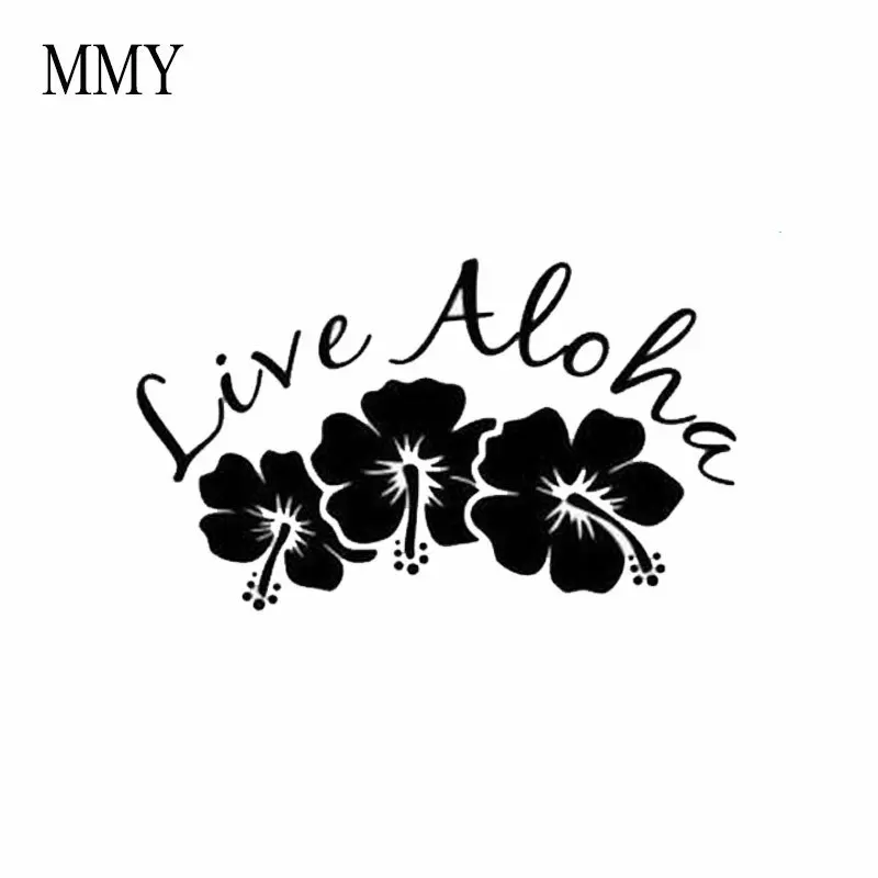 6 "Wide Live надпись" Алоха Гавайи "Ohana Peace Love Car стикер на бампер или окно Vinyl