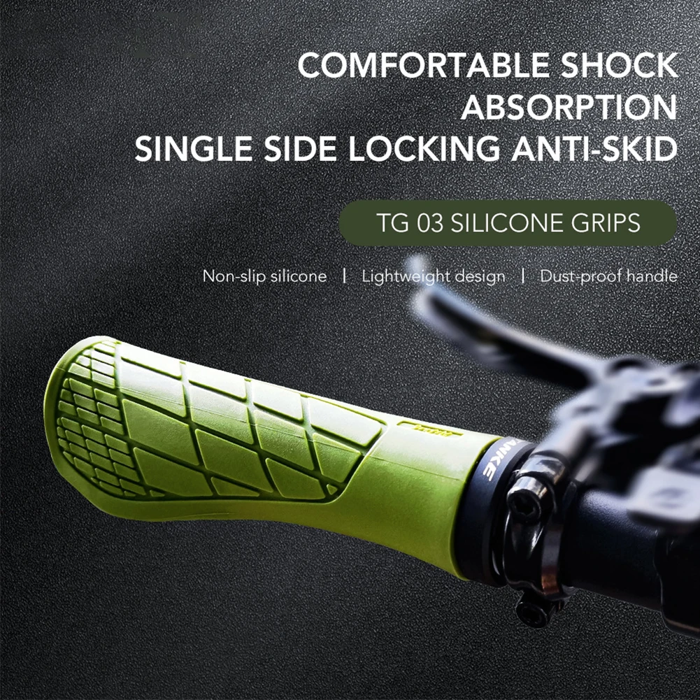 MTB Bike Silicone Handle Cover 1Pair Mountain Road Bicycle Handlebar Grip Cover Anti-slip Strong Support Single Locking
MTB Bike Silicone Handle Cover 1Pair Mountain Road Bicycle Handlebar Grip Cover Anti-slip Strong Support Single Locking